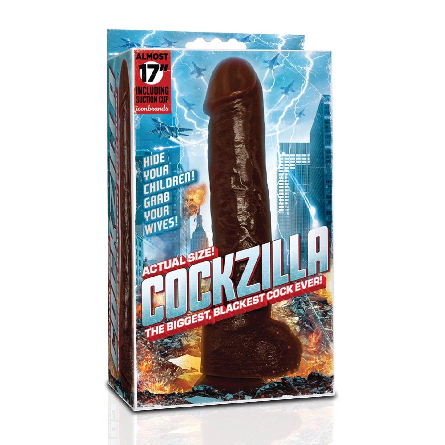 Cockzilla - Massive Nearly 17 Inch Realistic Black Colossal Cock - My Sex Toy Hub