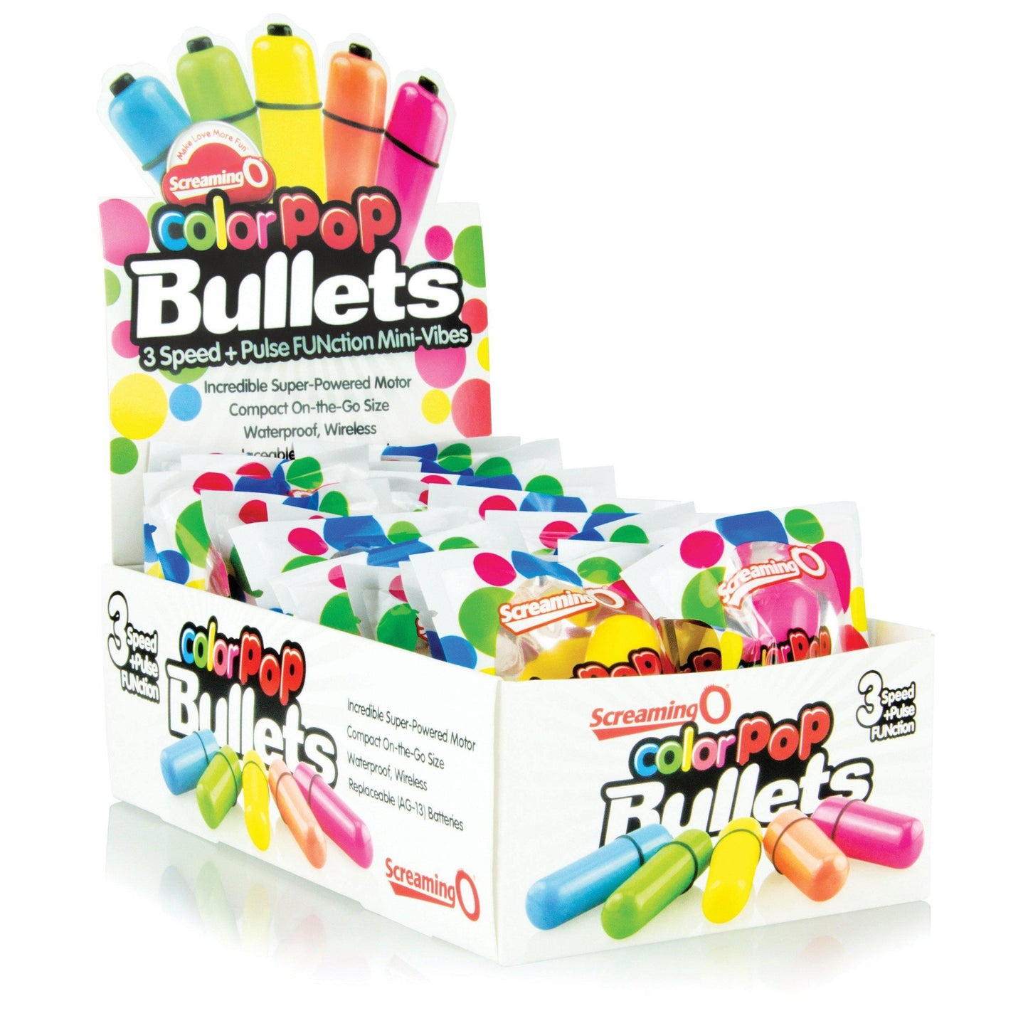Colorpop Bullets - 20 Count P.O.P. Box Display - Assorted - My Sex Toy Hub