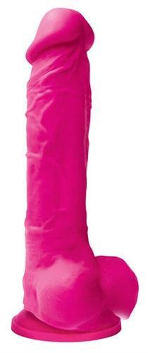 Colours Pleasures - 8 Inch Dildo - Pink - My Sex Toy Hub