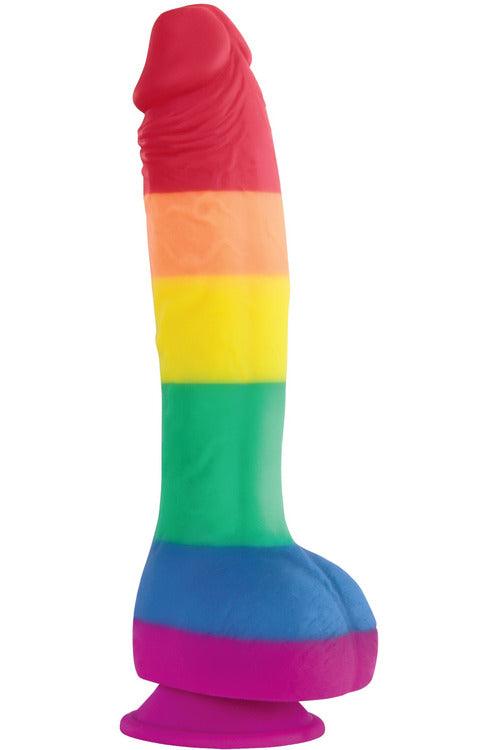 Colours Pride Edition - 8 Inch Dong - Rainbow - My Sex Toy Hub