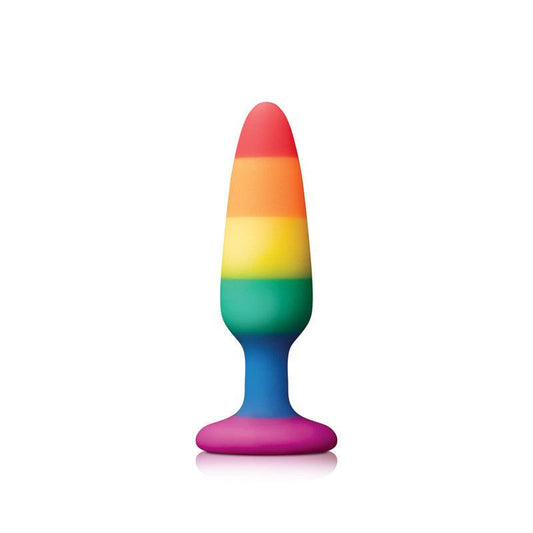 Colours - Pride Edition - Pleasure Plug - Medium - Rainbow - My Sex Toy Hub
