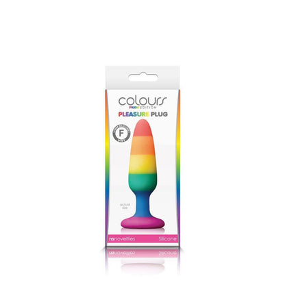 Colours - Pride Edition - Pleasure Plug - Medium - Rainbow - My Sex Toy Hub
