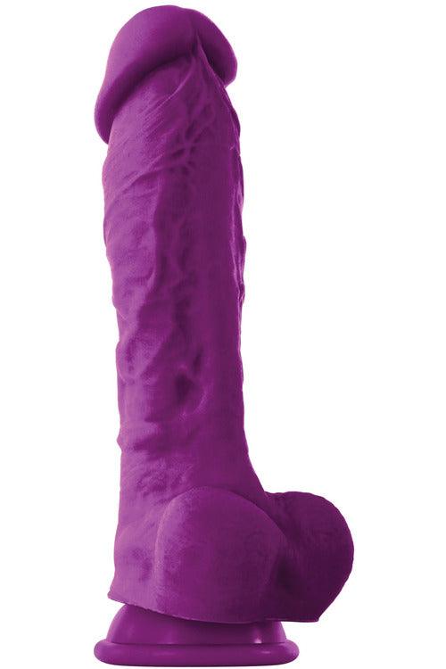 Coloursoft 8" Soft Dildo - Purple - My Sex Toy Hub