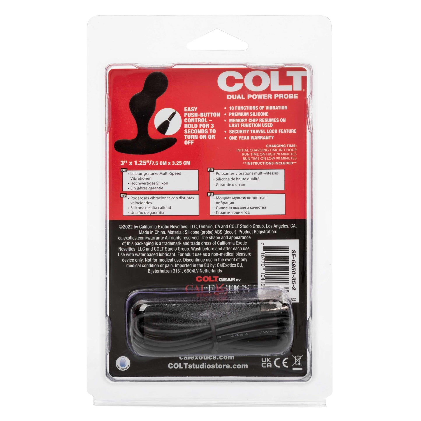 Colt Dual Power Probe - Black - My Sex Toy Hub