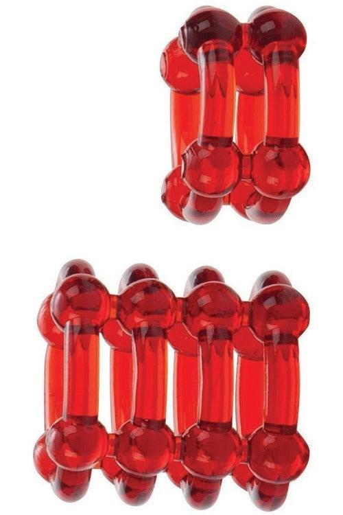 Colt Enhancer Rings - Red - My Sex Toy Hub