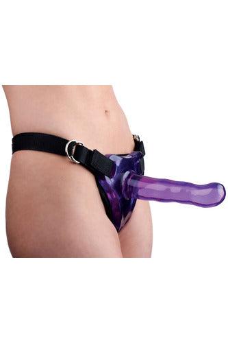 Comfort Ride Strap on Harness With Purple Dildo - My Sex Toy Hub