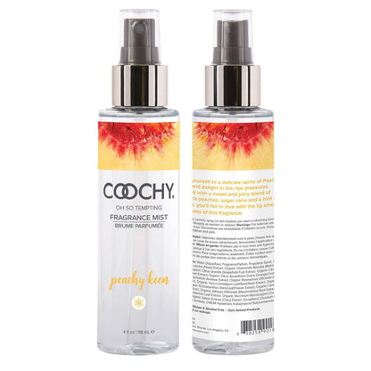 Coochy Oh So Tempting Fragrance Mist - Peachy Keen - 4 Fl. Oz. - My Sex Toy Hub