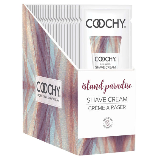 Coochy Shave Cream - Island Paradise - 15 ml Foils - My Sex Toy Hub