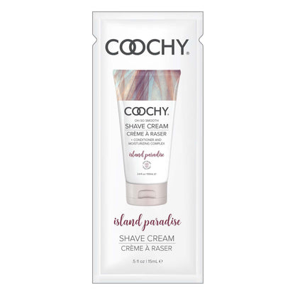 Coochy Shave Cream - Island Paradise - 15 ml Foils - My Sex Toy Hub