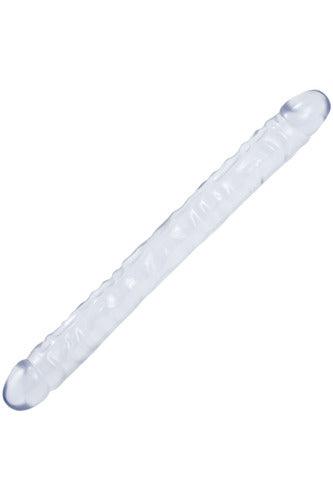 Crystal Jellies 18 Inch Double Dong - Clear - My Sex Toy Hub