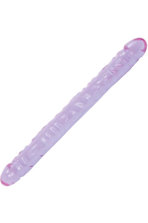 Crystal Jellies 18 Inch Double Dong - Purple - My Sex Toy Hub