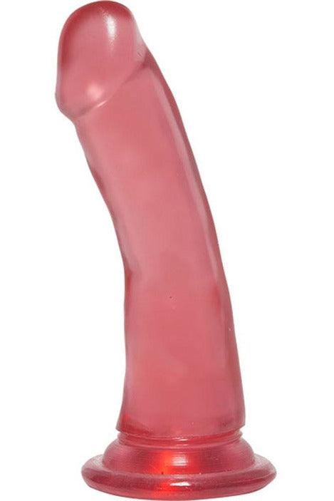 Crystal Jellies - 6.5 Inch Slim Dong - Pink - My Sex Toy Hub