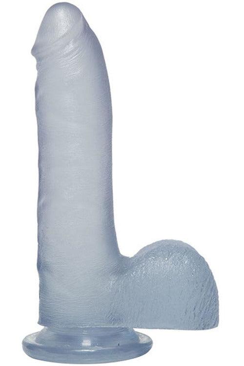 Crystal Jellies - 7 Inch Slim Cock With Balls - My Sex Toy Hub