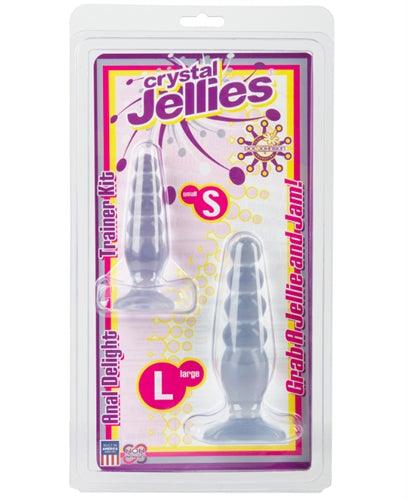 Crystal Jellies Anal Delight Trainer Kit - Clear - My Sex Toy Hub