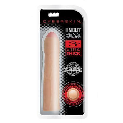 Cyberskin 3 In. Xtra Thick Uncut Transformer Penis Extension - Light - My Sex Toy Hub