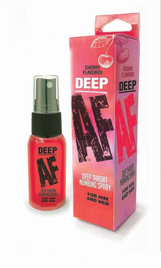 Deep Af Deep Throat Numbing Spray - Cherry - 1 Fl. Oz. - My Sex Toy Hub