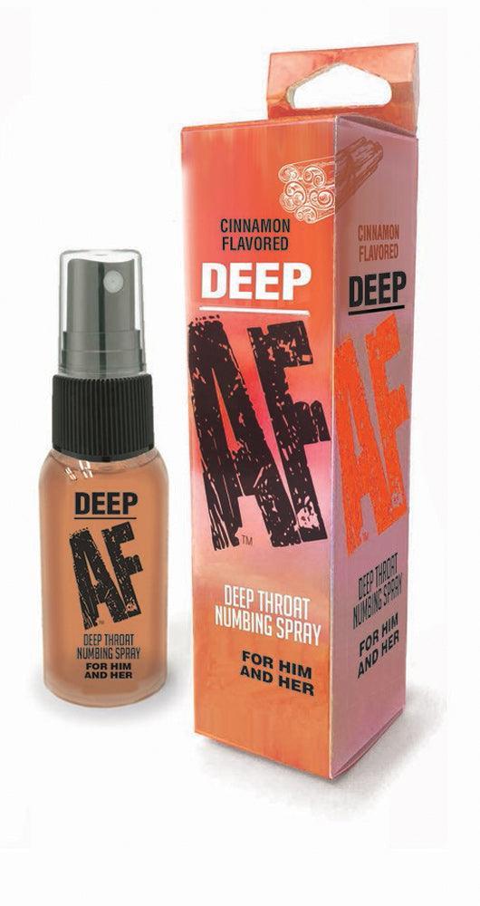 Deep Af Deep Throat Numbing Spray - Cinnamon - 1 Fl. Oz. - My Sex Toy Hub