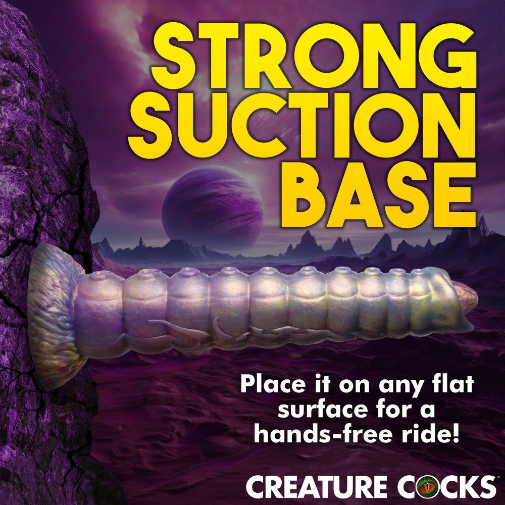Deep Invader Tentacle Ovipositor Silicone Creature Dildo with Eggs - My Sex Toy Hub