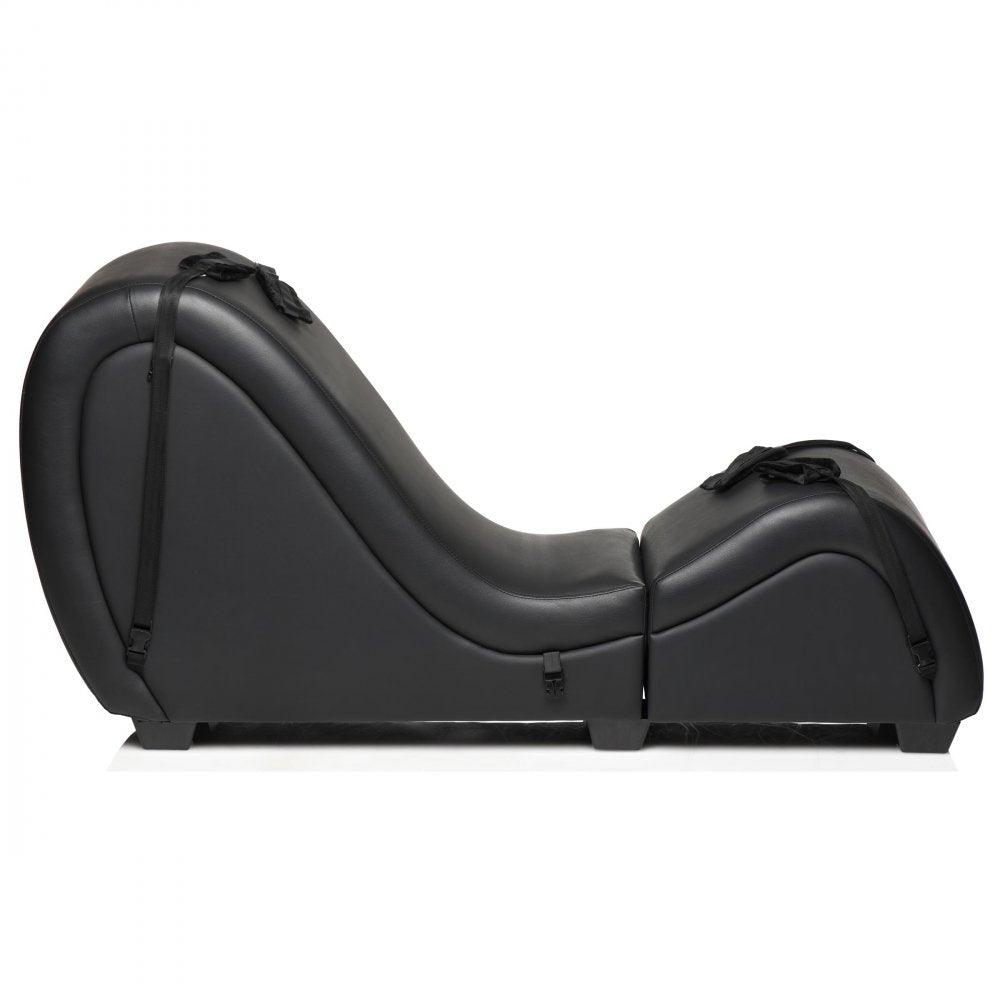 Detachable Kinky Couch Sex Chaise with Love Pillows - Black - My Sex Toy Hub