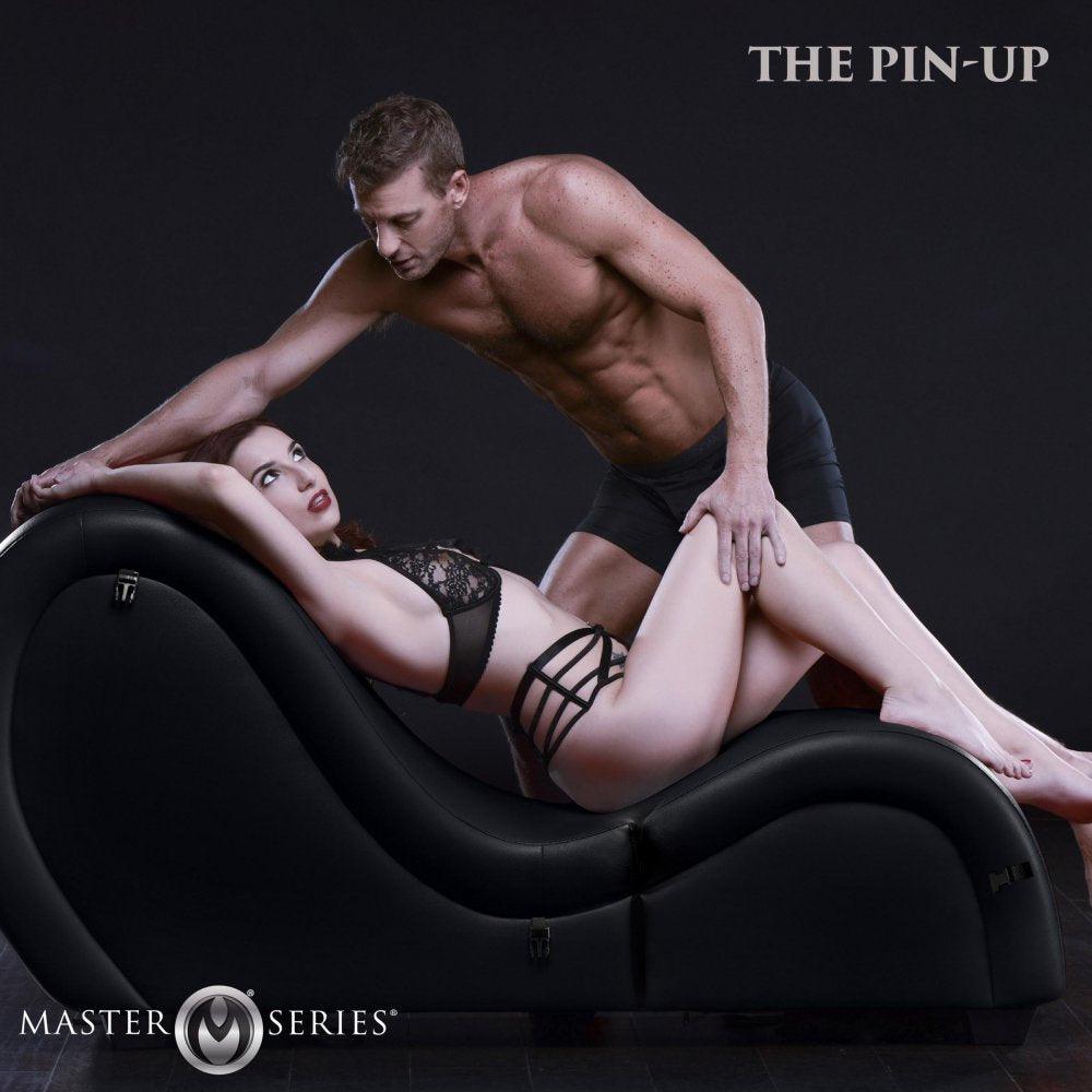 Detachable Kinky Couch Sex Chaise with Love Pillows - Black - My Sex Toy Hub