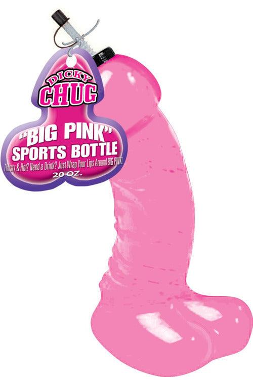Dicky Chug Sports Bottle - Big Pink - My Sex Toy Hub