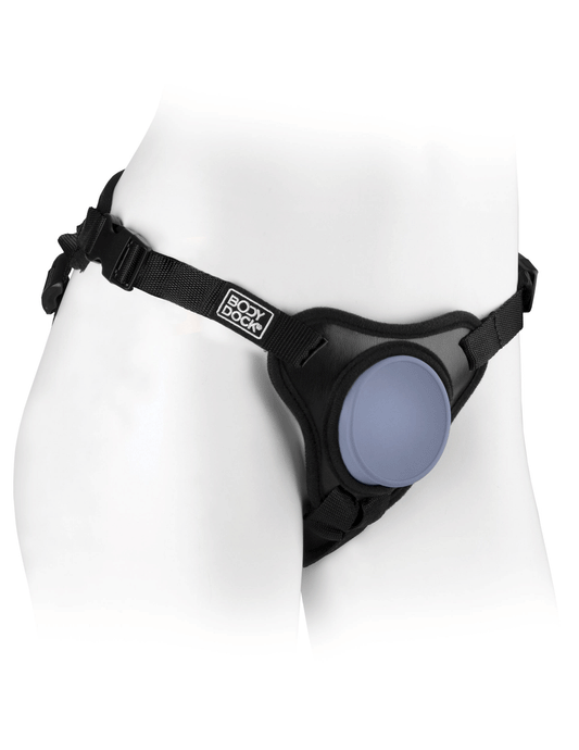 Dillio Platinum Body Dock Se Universal Strap-on Harness - Black - My Sex Toy Hub
