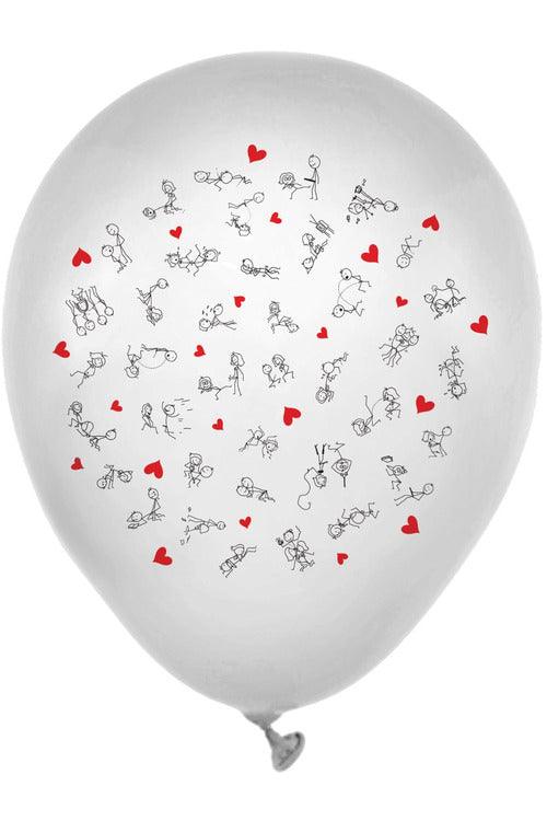 Dirty Balloons - Stick Figure Style - 8 Pack - My Sex Toy Hub