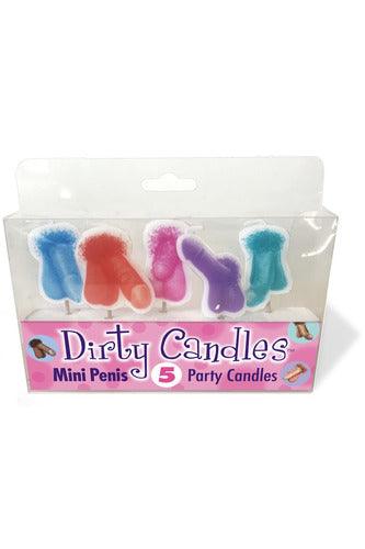 Dirty Penis Candles 5 Party Candles - My Sex Toy Hub