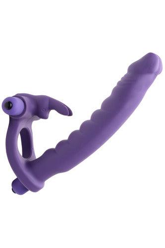 Double Delight Dual Insertion Vibrating Rabbit Cock Ring - My Sex Toy Hub