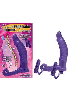Double Penetrator Ultimate Cockring-Purple - My Sex Toy Hub