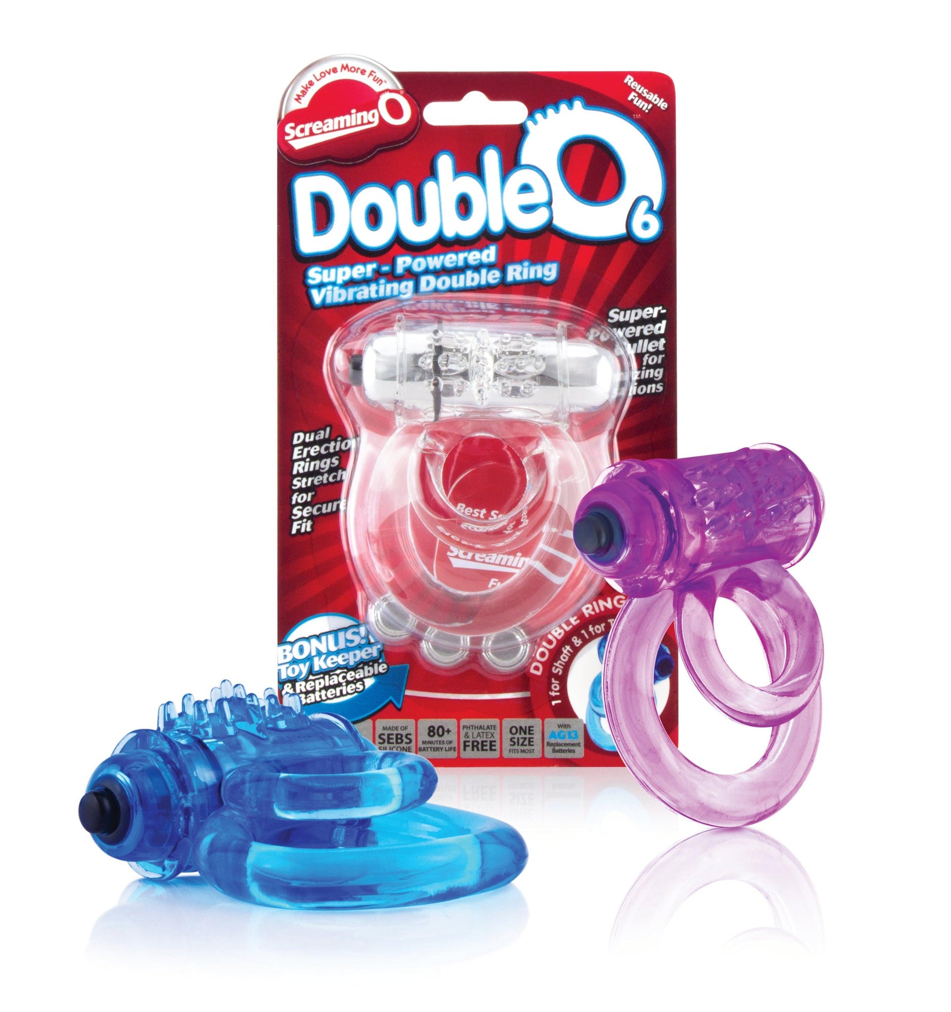 Doubleo 6 - 6 Count Box - Assorted Colors - My Sex Toy Hub