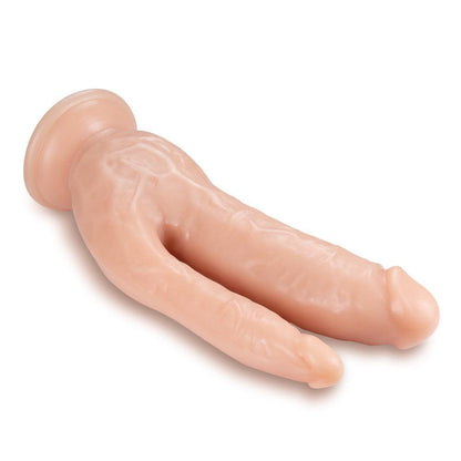 Dr. Skin - 8 Inch Dp Cock - Vanilla - My Sex Toy Hub
