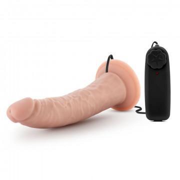 Dr. Skin - Dr. Dave - 7 Inch Vibrating Cock With Suction Cup - Vanilla Ea - My Sex Toy Hub