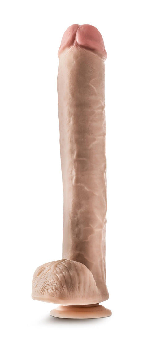 Dr. Skin - Dr. Michael - 14 Inch Dildo With Balls - Beige - My Sex Toy Hub