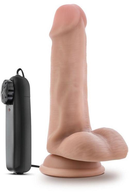 Dr. Skin - Dr. Rob - 6 Inch Vibrating Cock With Suction Cup - Vanilla - My Sex Toy Hub