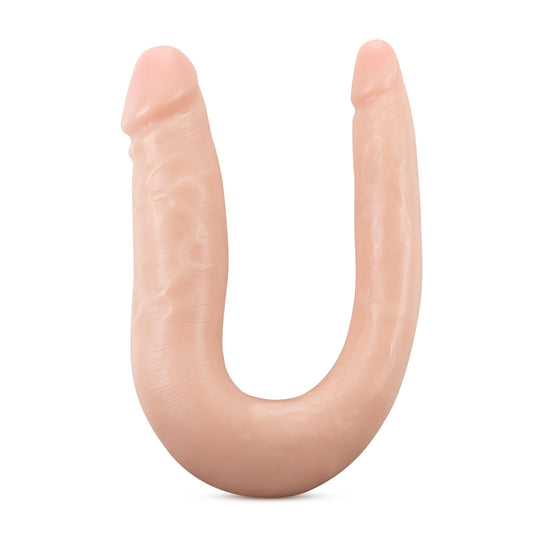 Dr. Skin Mini Double Dong - Vanillla - My Sex Toy Hub