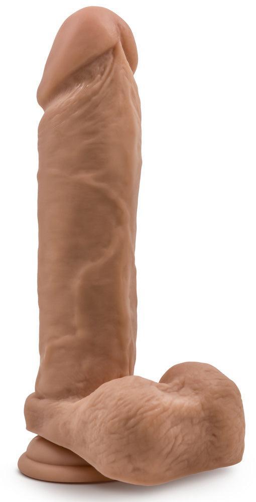 Dr. Skin Silicone - Dr. Julian - 9 Inch Dildo With Suction Cup - Mocha - My Sex Toy Hub