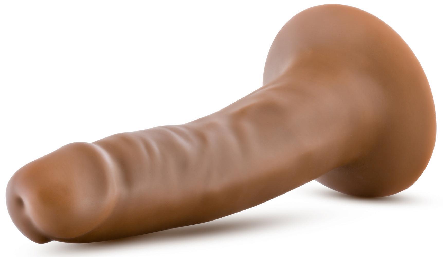 Dr. Skin Silicone - Dr. Lucas - 5 Inch Dong With Suction Cup - Mocha - My Sex Toy Hub