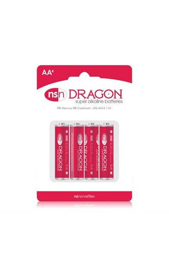 Dragon - Alkaline Batteries - AA - 4 Pack - My Sex Toy Hub