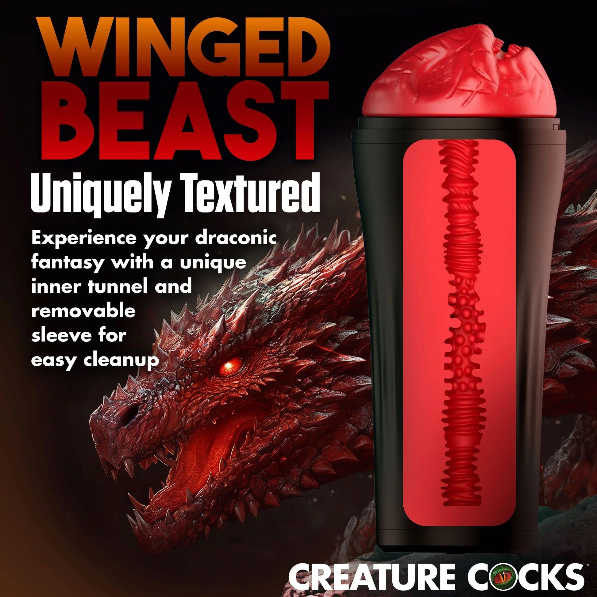 Dragon Snatch Dragon Stroker - Red - My Sex Toy Hub