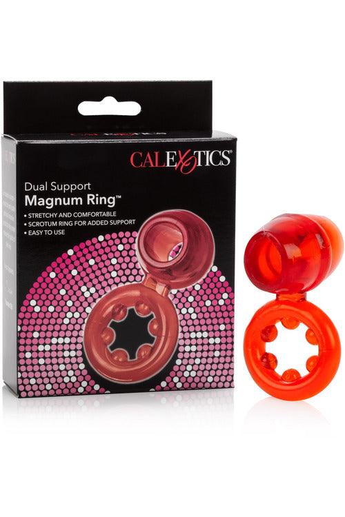 Dual Support Magnum Ring - Red - My Sex Toy Hub