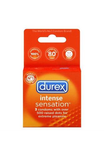 Durex Intense Sensation - 3 Pack - My Sex Toy Hub