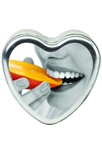Edible Heart Candle - Mango - 4 Oz. - My Sex Toy Hub