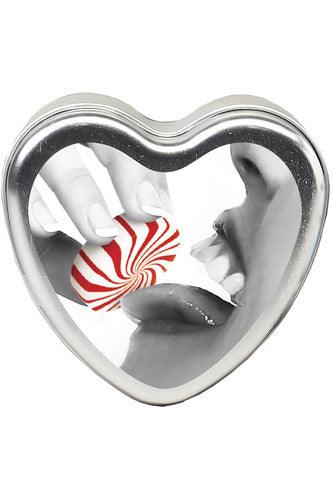 Edible Heart Candle - Mint - 4 Oz. - My Sex Toy Hub