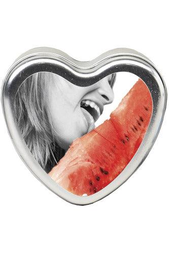 Edible Heart Candle - Watermelon - 4 Oz. - My Sex Toy Hub