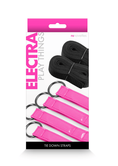 Electra Play Things - Tie Down Straps - Pink - My Sex Toy Hub