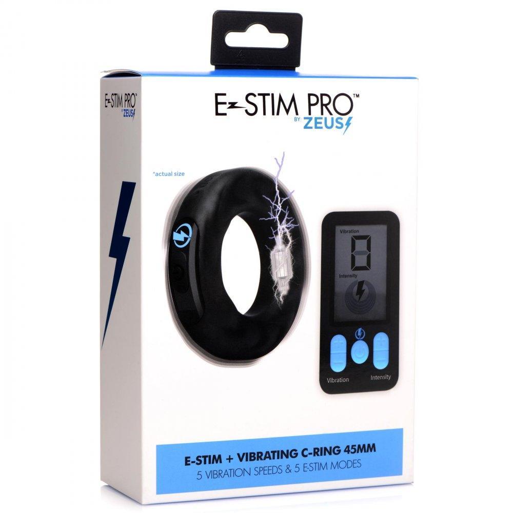 Electro Stimulation Pro Silicone Vibrating Cock Ring - 1.75 Inch - My Sex Toy Hub