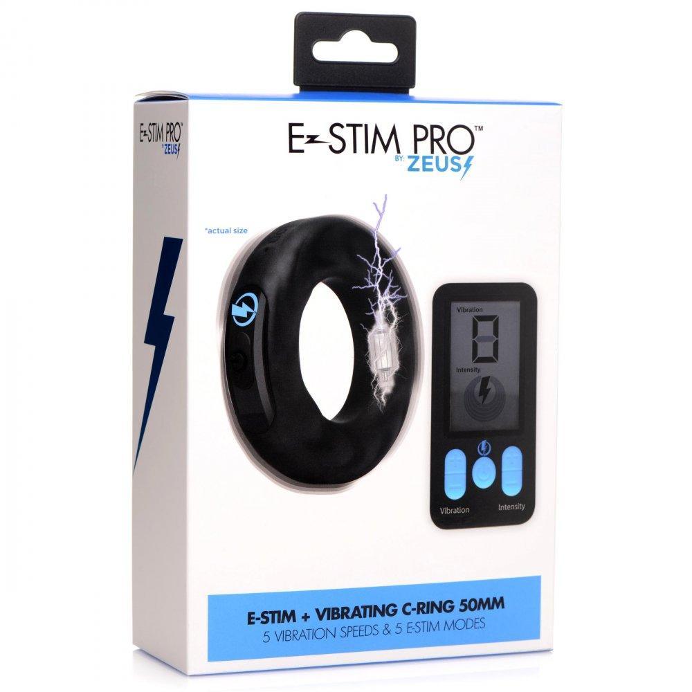 Electro Stimulation Pro Silicone Vibrating Cock Ring - 2 Inch - My Sex Toy Hub