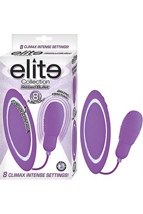 Elite Collection Ribbed Bullet-Purple - My Sex Toy Hub