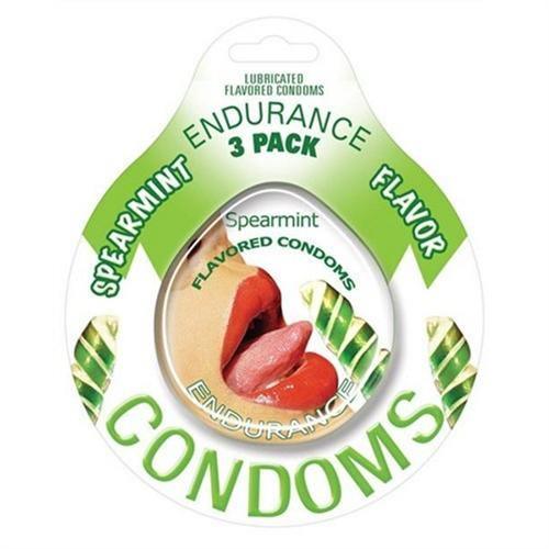 Endurance Condoms - Spearmint - 3 Pack - My Sex Toy Hub